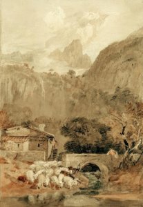Aiguillette fra dalen i Cluse av Joseph Mallord William Turner