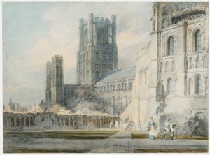 Ely-katedralen fra Sør-Øst av Joseph Mallord William Turner