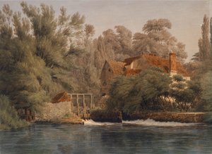 Iffley Mill, ca 1840-tallet av Joseph Mallord William Turner