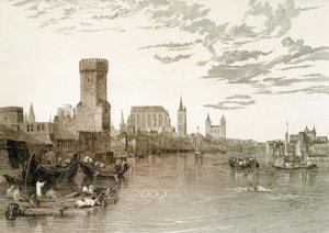 Köln sett fra elven av Joseph Mallord William Turner