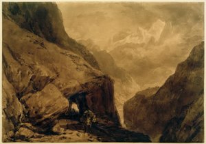Mt St Gothard av Joseph Mallord William Turner