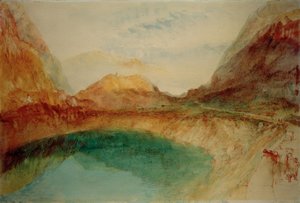 Innsjø i de sveitsiske fjellene av Joseph Mallord William Turner