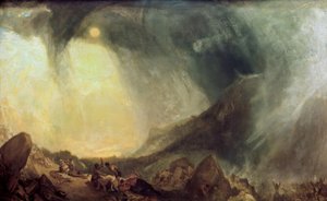 Snow Storm: Hannibal og hæren hans krysser Alpene av Joseph Mallord William Turner