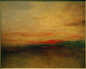 Solnedgang(?) av Joseph Mallord William Turner
