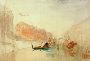 Trinnene til Santa Maria della Salute, ser opp Canal Grande av Joseph Mallord William Turner