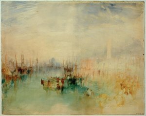 Venezia: Frakt fra Riva degli Schiavoni, fra nær Ponte dellArsenale av Joseph Mallord William Turner