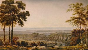 Utsikt fra Wyndd Cliff, nær Chepstow - Morning, c1820, 1938 av Joseph Mallord William Turner