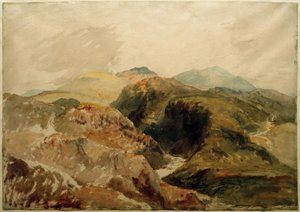 Aran og Snowdon fra bakkene til Moel Hebog av Joseph Mallord William Turner