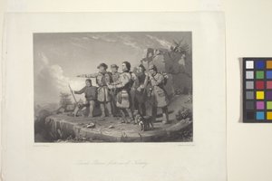 Daniel Boones første utsikt over Kentucky av William Tylee (after) Ranney