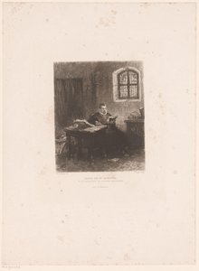 Philip van Marnix van Sint-Aldegonde i fengsel Marnix van St. Aldegonde, oversetter salmene i fengselet (tittel på objekt)