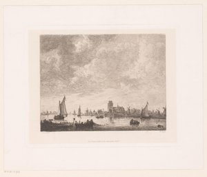 Utsikt over Merwede foran Dordrecht