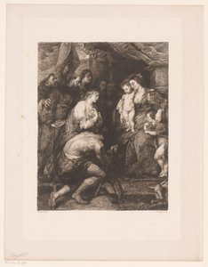 Maria og barn elsket av helgener