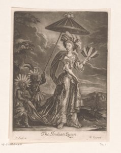 Portrett av Anne Bracegirdle som dronning Den indiske dronningen (tittel på objekt) av William Vincent