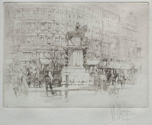 Charing Cross: Statuen av Charles I av William Walcot