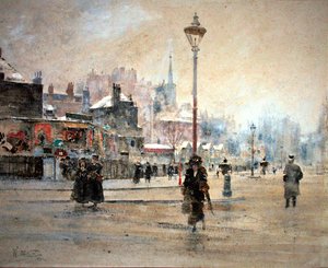 London om vinteren av William Walcot