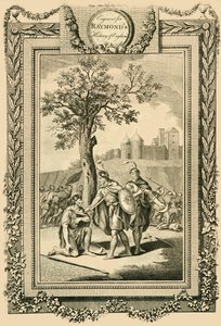 Kong Athelstan redder livet til sin far, Edvard den eldste..., c1786.