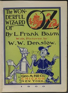 Frontispiece av «Den fantastiske trollmannen fra Oz» av Lyman Frank Baum av William Wallace Denslow
