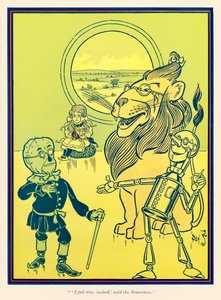 Jeg føler meg klok, faktisk sa fugleskremselet. fra The Wonderful Wizard of Oz av L. Frank Baum av William Wallace Denslow