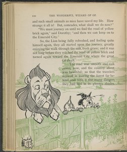 Illustrasjon fra «Den fantastiske trollmannen fra Oz» av Lyman Frank Baum