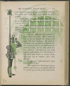 Illustrasjon fra «Den fantastiske trollmannen fra Oz» av Lyman Frank Baum av William Wallace Denslow