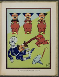 Illustrasjon fra «Den fantastiske trollmannen fra Oz» av Lyman Frank Baum