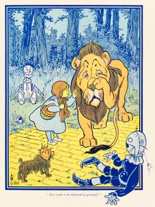 ?Du burde skamme deg!? fra ?The Wonderful Wizard of Oz? av L. Frank Baum av William Wallace Denslow