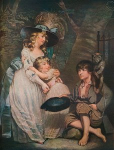 En ung dame som oppmuntrer den lave komikeren, c1786-1826, 1919 av William Ward