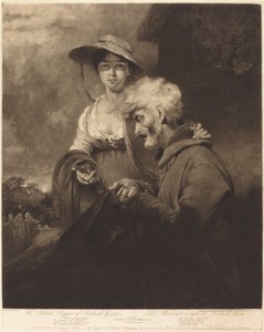 Den blinde tiggeren fra Bednall Green av William Ward after William Owen
