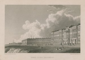 Generell utsikt over Kemp Town i Brighton av William Westall