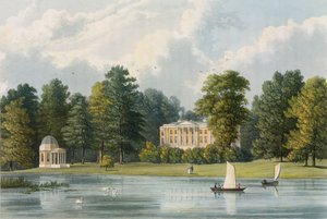 Hampton House, gravert av Richard Gilson Reeve (1803-89), utgitt 1828 av William Westall