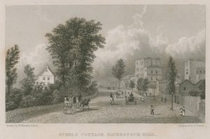 Sir Richard Steeles hytte, Haverstock Hill av William Westall