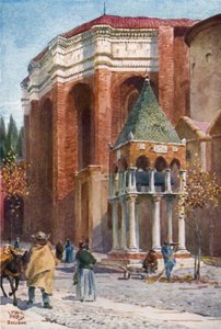 Bologna. S. Domenicol (farge litho) av William Wiehe Collins