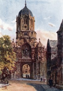 Oxford, Christchurch Gateway (litho-farge) av William Wiehe Collins
