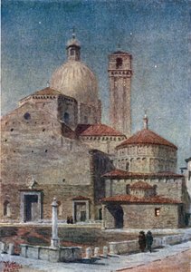 Padova. Katedralen (farge litho) av William Wiehe Collins