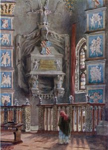 Rimini. Isottas grav i katedralen (farge litho) av William Wiehe Collins