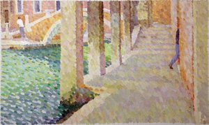 Sotoportego del Traghetto, 2011 (Olje på lerret) av William Wilkins