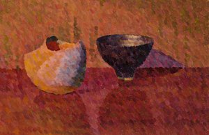 Still Life, Two Vessels, 2019 (olje på lerret) av William Wilkins