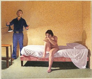 To skikkelser, mannen som synger
