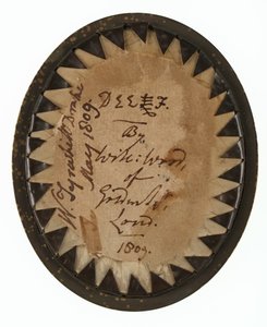 Kaptein (senere oberstløytnant) William Tyrwhitt-Drake (1785-1848), Royal Horse Guards, mai 1809 (miniatyr på elfenben) av William Wood