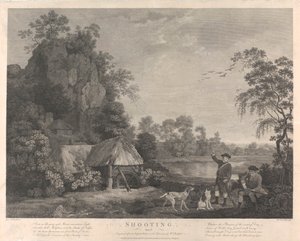 Skyting, Plate I av William Woollett