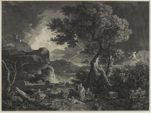 Ødeleggelsen av barna til Niobe, 1761 av William Woollett