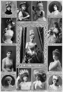 Ledende skuespillerinner fra 1800-tallet, 1890.
