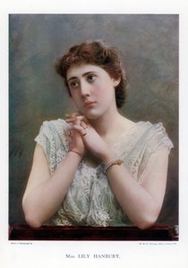 Lily Hanbury , engelsk sceneskuespillerinne, 1901. av William and Daniel Downey