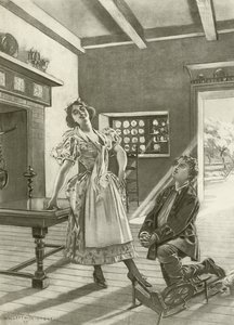 Marta, akt III scene vi (gravyr) av William de Leftwich Dodge