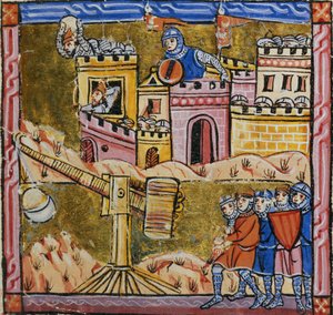 Ms 828 fol.33r Siege of Antioch, fra Estoire d