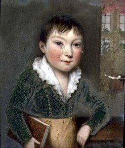 Ukjent sønn fra FitzHerbert-familieportretter, ca. 1817 (skifer)