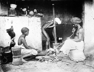 An Indian Kitchen, ca. 1870-tallet