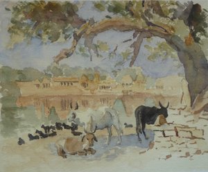 435A Jaisalmer - Gadi Sagar (skisse) av Wilson Clive