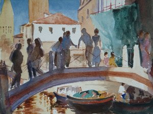 475 Ponte dei Pugni - siste av solen (1) av Wilson Clive