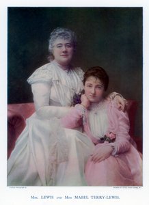 Fru Lewis Kate Terry og frøken Mabel Terry-Lewis, britiske skuespillerinner, 1901.